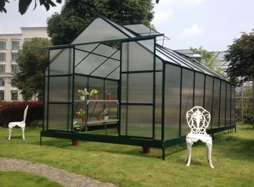 Corredi di plastica UV della serra del giardino del policarbonato della struttura metallo/dell'alluminio per la pianta, verdura