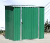 La singola porta a battenti 6x4 ft con facile monta la tettoia del metallo di DIY, verde sparso giardino del metallo piccolo
