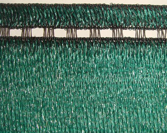 Materiale dell'HDPE reticolato verde scuro dell'ombra del giardino della rete del recinto da 280 grammi con l'occhiello