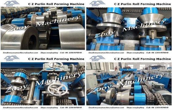 Rotolo lineare commovente di Guider della guida di scorrevole che forma macchina per i Purlins di C Z