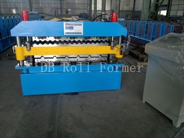 5.5KW ha galvanizzato il rotolo di doppio strato della lamiera di acciaio che forma la macchina per IBR ed ondulata