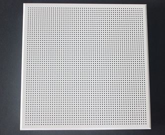 Sopravviva l'alluminio acustico resistente delle mattonelle del soffitto/bianco d'acciaio galvanizzato ricoperti