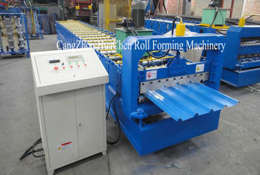 Rotolo d'acciaio galvanizzato strato automatico del tetto che forma macchina con 19 rulli di fila