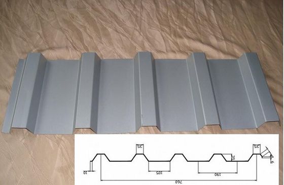 Strato coprente preverniciato trapezoidale, strato ondulato d'acciaio galvanizzato anticorrosivo