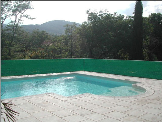 Cortile dell'HDPE, recinto del reticolato dell'ombra del giardino per la piscina