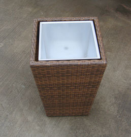 Vaso di fiore di vimini tessuto a mano per il giardino/serra/Antivari all'aperto