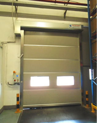 Porta scorrevole industriale ad alta velocità su misura, porta di sicurezza di linea di produzione