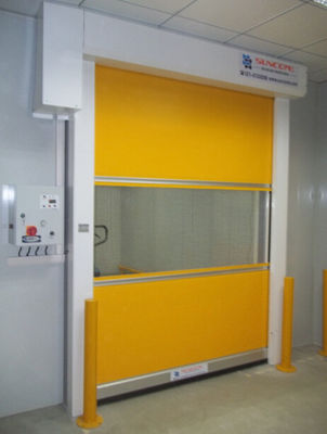 Porta scorrevole industriale ad alta velocità su misura, porta di sicurezza di linea di produzione