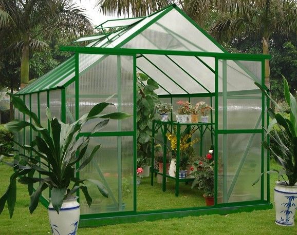 Doppie porte 10 mm UV Twin-parete in policarbonato Hobby casa serre Kit 8' X 12'